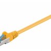 Kabel Patchcord CAT 6a S/FTP PIMF RJ45/RJ45 0.25m żółty