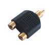 Przejściówka wtyk RCA na 2 x gniazdo RCA