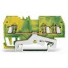 WAGO 279-687 3 Conductor Through Terminal Block Green-yellow AWG28-16