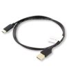 Lanberg Kabel USB-C do USB-A 2.0 480 Mb/s 100cm Czarny 30AWG Pozłacany