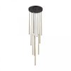Lampa wisząca Piano czarno-złota, dziesięć kloszy rurek na G9 10118 TK Lighting