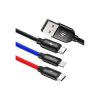 Kabel USB-iPhone/MicroUSB/USB-C 3w1 120cm CAMLT-BSY01