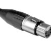Złącze XLR 5 -pinowe Montaż na kablu XLR Żeński Czarny, srebrny