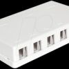 86227 Delock keystone 6-port empty enclosure