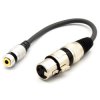 Adapter XLR Żeński Gniazdo Mini Jack 3.5 Vitalco Przejściówka XLR Aux 3,5