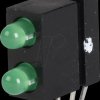 18018833 LED module, green, 3 mm, 2 mcd, 60°
