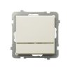 SONATA Wyłącznik pojedynczy podświetlany IP20 ecru ŁP-1RS/m/27 OSPEL