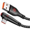 Kabel USB Typ-C 2m czarny kątowy