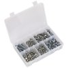 Sealey AB050SNW Setscrew, Nut & Washer Assortment 408pc High Tensile M6 Metric