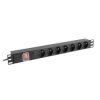 Lanberg Listwa Zasilająca Rack PDU 19" 7x 230V PL 2m Czarna