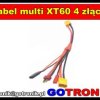 Kabel multi XT60 4 złącza