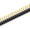 Pin header, 20 pole, pitch 2.54 mm, straight, black, 10046163