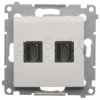 KONTAKT-SIMON 54 Gniazdo podwójne HDMI bezhalogenowe LSOH białe