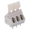 3-Way 5.00mm 45° Screwless PCB Terminal Block Grey 15A 300V