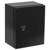 Obudowa hermetyczna rozdzielnica metalowa z płytą montażową 250x200x150mm IP65 natynkowa czarna NEKU