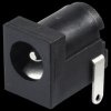 DC-Socket, flat contacts, 2,5mm, 90°
