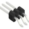 Pin header, 3 pole, pitch 1.27 mm, straight, black, 10140216