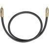 Oehlbach 204510 NF 214 Sub Subwoofer Cable RCA to RCA 10.00m Anthracite Gold
