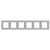 ASFORA Ramka 6 sześciokrotna pozioma aluminium EPH5800661 SCHNEIDER ELECTRIC