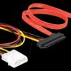84230 Cable SATA 22pin > 7pin+4pin Power