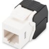 Keystone socket, RJ45, 8 pole, 8P8C, Cat 5e, LSA, panel mounting, DN-93502