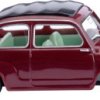 Wiking 009908 H0 Model samochodu Fiat 600, wino czerwone