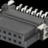 715-4-012-1-NSX-YT0 SMD female multipoint connector, 12-pin, 500 V/1.6 A