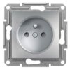 ASFORA Gniazdo pojedyncze z uziemieniem z przesłonami aluminium EPH2800261 SCHNEIDER ELECTRIC