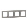 SEDNA DESIGN & ELEMENTS Ramka 4 poczwórna szczotkowane aluminium SDD370804 SCHNEIDER ELECTRIC