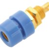 Gniazdo bananowe Żeński Połączenie lutowane typ Gniazdo bananowe Niebieski 32A Hirschmann Test & Measurement rozmiar