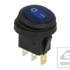 Przełącznik hermetyczny KCD8B-12VDC 20A;pod.niebieski;4.8mm;ON-OFF;20mm