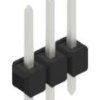 Pin header, 3 pole, pitch 2.54 mm, straight, black, 10048139