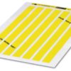 Polyester Label, (L x W) 19 x 11 mm, yellow, sheet with 198 pcs, 5031582