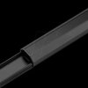 90723 aluminium cable cover 1.1m, 33 mm, black