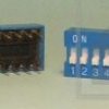 DIP switch 10poz. przełącznik RoHS niebieski