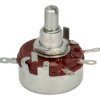 Potencjometr; osiowy; jednoobrotowy; mono; WTH118-1A 2W B2,2K; 2,2kohm; liniowa; 20%; 2W; oś fi 6,00mm; 20mm; metal; gładka; 270