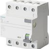 Wyłącznik różnicowoprądowy Siemens 5SV36426KL, 4 styki, 25 A, 0.3 A, 400 V