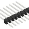 Pin header, 8 pole, pitch 2.54 mm, straight, black, 10050661