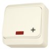 PRIMA Wyłącznik krzyżowy 1 pojedynczy podświetlany naścienny beż WDE001171 SCHNEIDER ELECTRIC