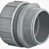 Straight hose screw fitting, M16, 16 mm, PA, gray, (L) 40 mm, 166-40702