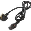 Kabel BS 1363 (G) wtyk, IEC C19 żeński 2m z blokadą IEC LOCK IL19-UK1-H05-3150-200