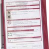 Durable Uchwyt ścienny do panelu wyswietlającego VARIO WALL 5 - 5551 czerwony DIN A4 Ilość zawartych paneli wyświetlając