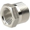 Reducer piece, L 16 mm, 25 bar, brass, nickel-plated, for pipe systems, 111340
