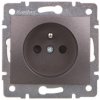 DOMO Gniazdo pojedyncze ochrona styków śrubowe 16A 250V grafit 011250141 24912