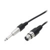 Złącze Jack 1,5m wt.6,3mono-gn.mikrofon.3P XLR / 4360