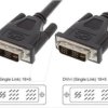 ICOC-DVI-9000 DVI monitor cable DVI 18+5 male connector, Single Link, analogue