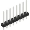 Pin header, 8 pole, pitch 2.54 mm, straight, black, 10058410