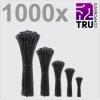 TruComponents 40621 Cable tie 3.6mm Blk UV-proof 1000 pc(s)