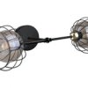 Kinkiet nowoczesny loftowy 2xE27 SOLO BLACK/GOLD