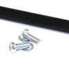 Handle, straight, steel, (W x H x D) 144 x 30 x 9 mm, black, 1427M1BK